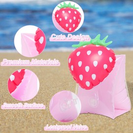 GOZINA Swimming Inflatable Arm Bands with Storage Bag, Pool Float Aid Accessories for Kids, Premium Quality Baby Armband Toddler Water Wing, Beach Floaties Toys for Swim Training Learning (1-5 Years)