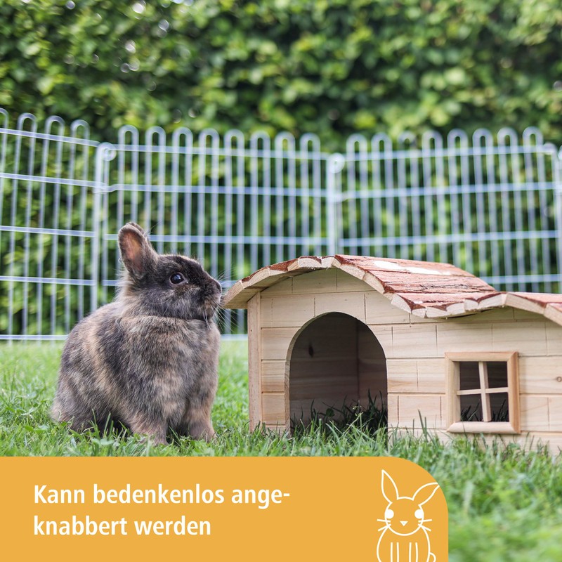 Kerbl Nature Plus House with Gently Curved Roof, Brown, 30