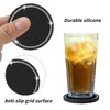 2 Pcs Black Bling Car Cup Holder Insert Coaster Anti-Slip