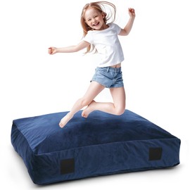 WOUDY Crash Pads for Kids Sensory, Sensory Crash Pads for Autistic Children, Crash Pads Sensory Pads, Crash Pads, for Children and Adults,with Washable Cover (4 feet x 3 feet) Blue