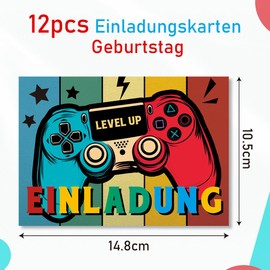 Luckeey 12 x Invitation Cards Children's Birthday Boy Girl Birthday Party Cards Birthday Invitations for Invitation Children's Birthday Boy