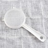 White Kitchen Handheld Reusable Plastic Screen Mesh Tea Leaf Strainer