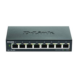 D-Link Ethernet Switch, 8 Port Easy Smart Managed Gigabit Desktop EEE Network Internet or Wall Mount (DGS-1100-08V2)