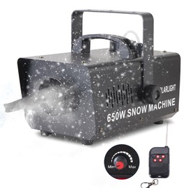 BIPOLARLIGHT 650W Snow Machine Snowflake Maker with Wireless Remote, Fake Snow Maker Machine for Outdoor Indoor Christmas Party Wedding Photography Parties Kids Stage Parades