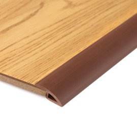 BNELL Carpet & Floor Edging Trim Strip,Self Adhesive-PVC Floor Transition Strip,Thresholds for Doorways with a Height Less Than 10 MM (20FT_Coffee)