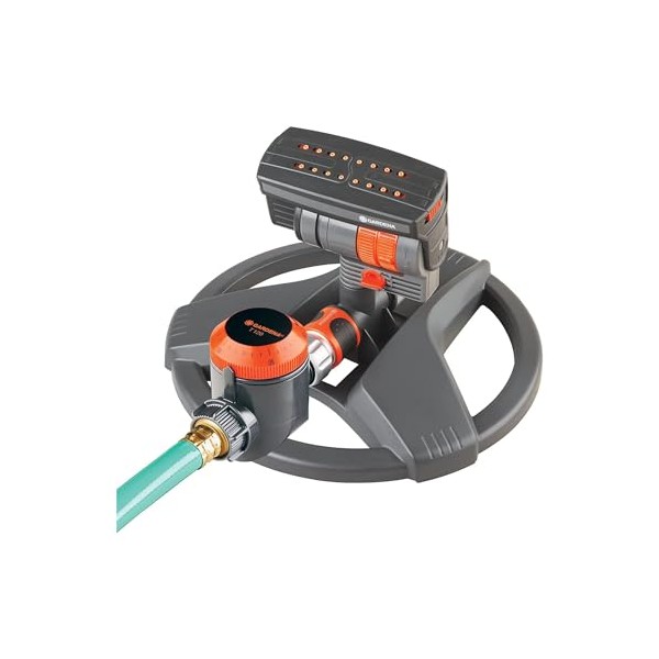 Gardena (69-84BZMX) ZoomMaxx Adjustable Sprinkler with Built in Timer Weighted