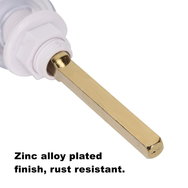 Ruimou Toilet Handle Replacement Set Ceramic Pull Handle 18mm Hole