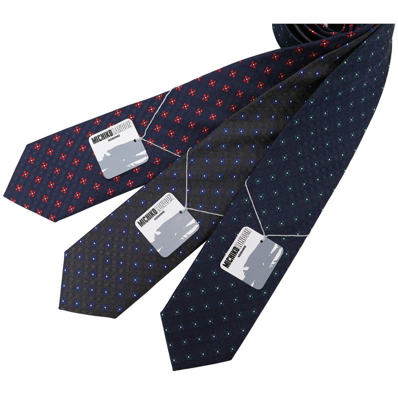 [MICHIKO LONDON] Brand Necktie, Made in Japan, 100% Silk, Floral