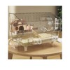 Luxury Acrylic Hamster Habitat, Multi-Level with Wooden House, Exercise Wheel,