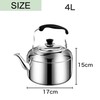 Asdays Kettle, 4 L), Gas & Fire, IH, Compatible with