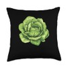 Iceberg Lettuce 90s Retro Throw Pillow