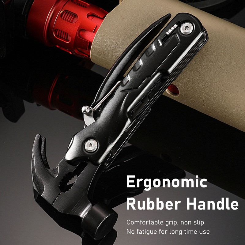 Multifunctional Hammer Portable High Carbon Steel Multitool Hammer for Car