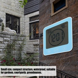 Waterproof Digital Thermometer Blue ABS Digital Temperature Meter Outdoor Garden Temperature Gauge with Hook