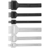 6Pcs Prong Chisel Round Hole DIY Leather Punch Tool HighCarbon