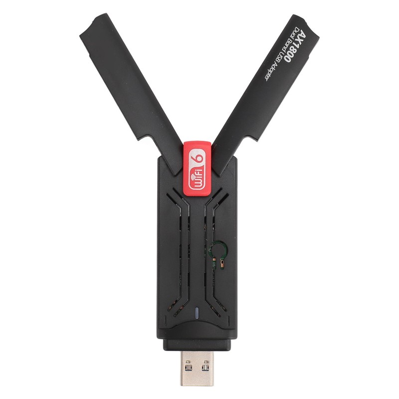 AX1800 WiFi 6 USB Adapter 5dBi Dual Antennas 2.4GHz 5GHz