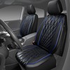 CAR PASS Piping Luxury PU Leather Two Front Car Seat