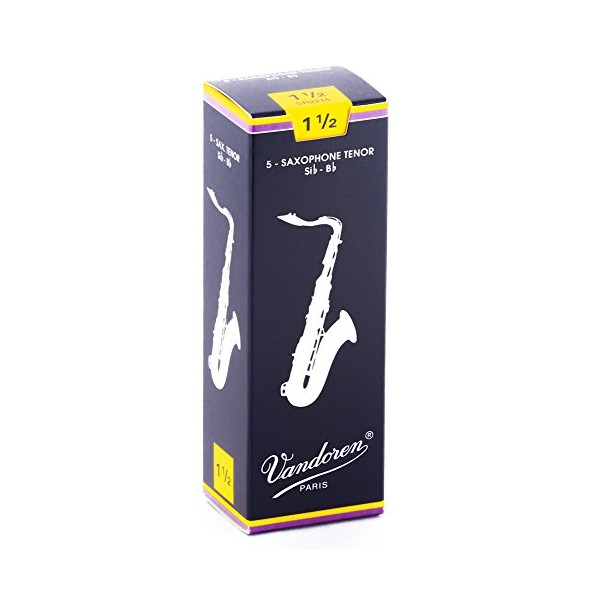 Vandoren SR2215 Tenor Sax Traditional Reeds Strength 1.5; Box of