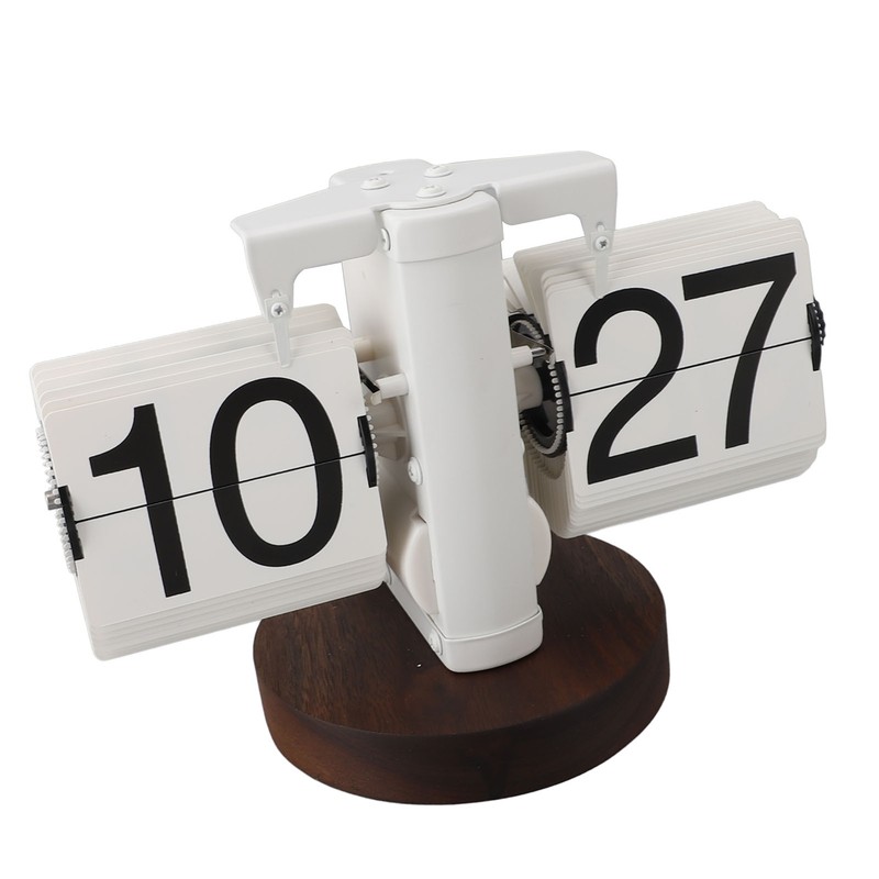 Flip Desk Clock Retro Single Sided Battery Powered Retro Vintage