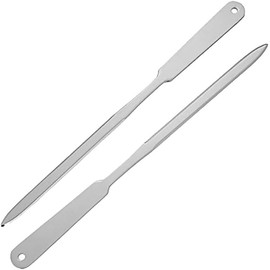 2 Pcs Silver Stainless Steel Letter Knife Envelope Mail Opener Knife Lightweight Office Letter Opener Paper Cutting Knife Box Cutter Letter Openers Cutting and Measuring Devices