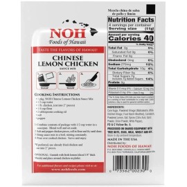 NOH Foods of Hawaii CHINESE LEMON CHICKEN Seasoning Mix 1.5oz NO MSG Made in USA
