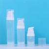 White Vacuum Lotion Bottles Plastic Empty Airless Pump Bottles Travel