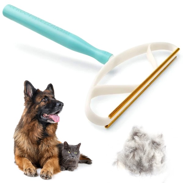 Uproot Cleaner Max Pet Hair Remover for Large Areas - Multi Fabric Dog and Carpet Lint Scraper Cat & Fur Carpets Rugs x2 Bigger Than Pro!