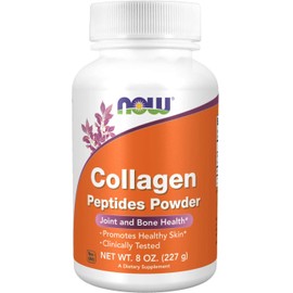 NOW Supplements, Collagen Peptides Powder, Clinically Tested, Joint and Bone Health*, 8-Ounce