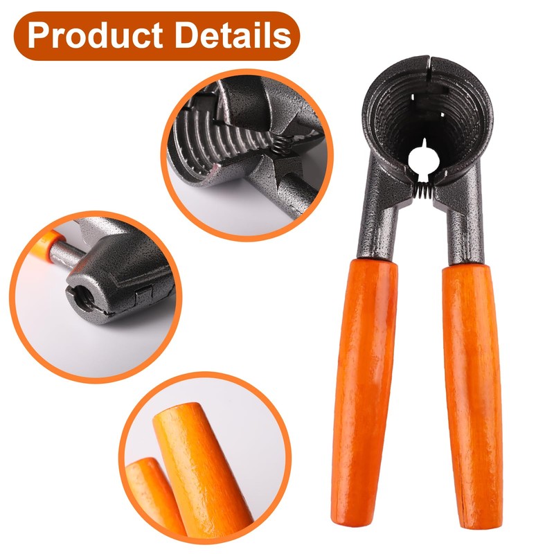 Jecdfs 1 x Nutcracker with Elegant Wooden Handle, Nutcracker Walnuts