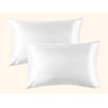 Classic Modal Satin Pillow Covers (Set of 2) Maroon King