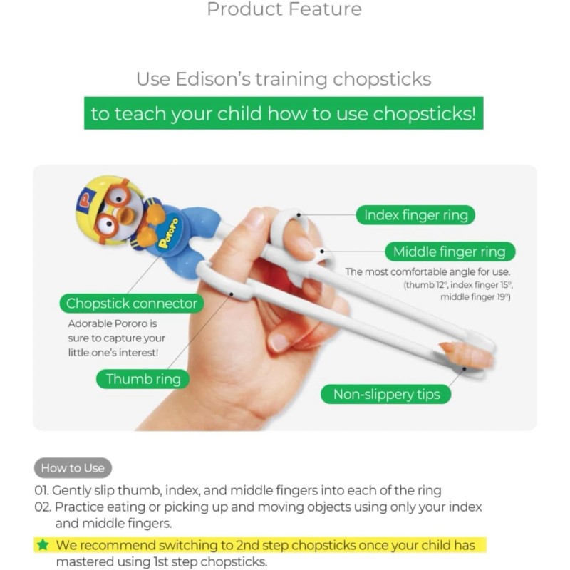 Edison Friends Penguin Chopsticks Training, Beginner, Brain Training, Learnin...