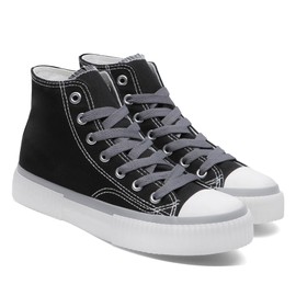 Yusimu Flat Shoelaces - 8 mm Wide High Quality Replacement Shoe Laces for Women, Men and Children, Suitable for Trainers, Sports Shoes and Casual Shoes, Grey