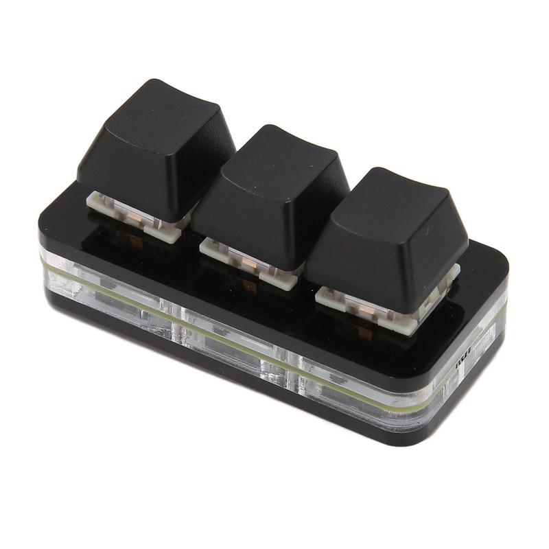 USB 3 Key Mini Keypad RGB LED Backlight Supports Hot