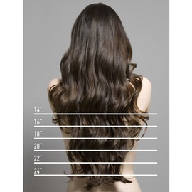Clip-in hair extensions, 8 wefts like real hair, straight