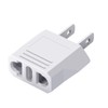 JORINDO (White-5pcs) American Standard Plug to 2 Hole sockets Travel