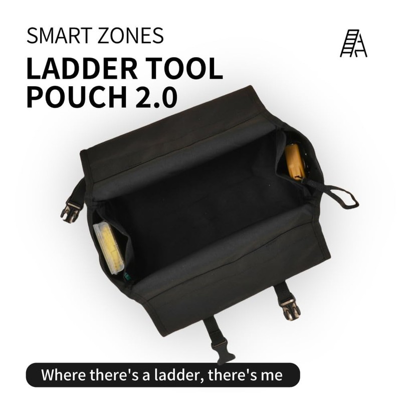 KVI, Extension Ladder Tool Tray Bag 2.0, Smart Zones &