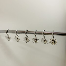 Grand Dicken Shower Curtain Hooks Rings & 12pcs curtain rings GD831/6772