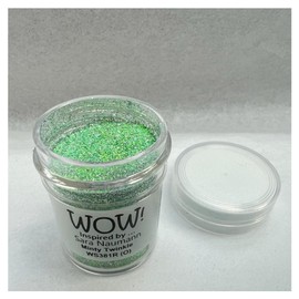 Wow! Embossing Powder 15ml | Minty Twinkle Regular | Free Your Creativity and give Your Embossing Sparkle