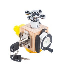 Busy Cube for Kids Wooden Sensory Busy Activity Board Travel Toy Educational Learning Toys for Children Baby