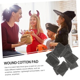 Hemoton 80 Pcs Damage Makeup Sponge Scrubber Scarring Special Effects Makeup Tool Special Effects Makeup Sponges Practical Stipple Sponge Petal Gel Facepaints Hair Sponge Faux Jar Black Pu