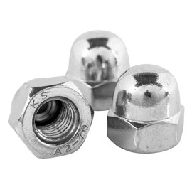 Topnorm24 - Cap Nut High Shape DIN 1587 Stainless Steel M10-Pack of 50 Rustproof A2 V2A Hexagonal Cap Nuts Cap Nuts for Screws & Washers & Threaded Rods (50, M10)
