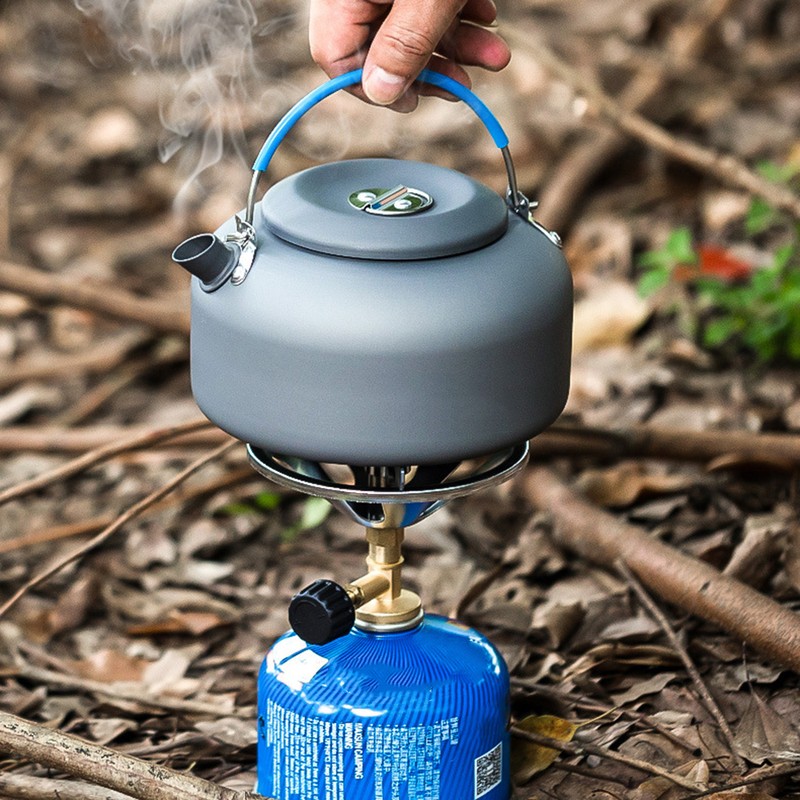 0.8L/1.4L Outdoor Lightweight Aluminum Teapot Kettle Coffee Pot for Camping