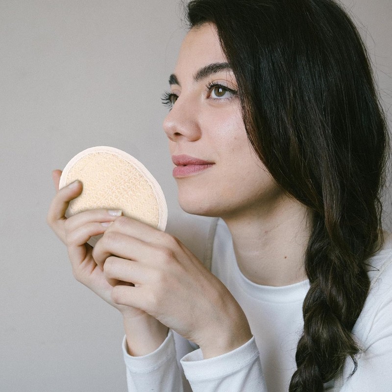 Esponjas corporales desechables de lufa beige 10 piezas para ducha