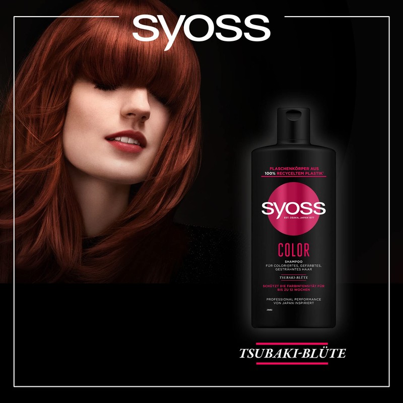 Syoss Shampoo Colour (440 ml), Hair Shampoo for Coloured, Highlighted