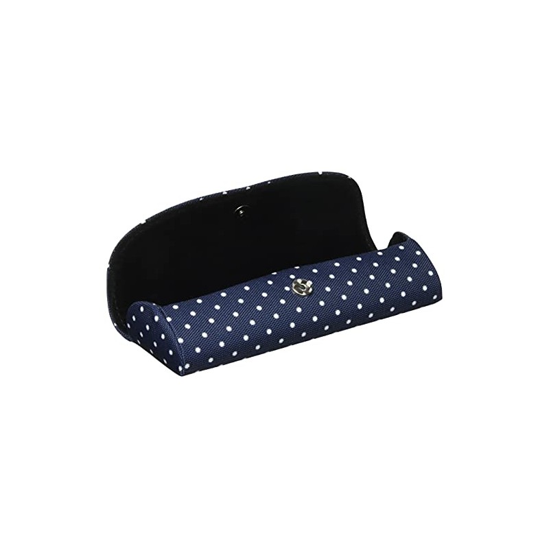 Dot 2157-01 Fashionable Compact Glasses Case Semi Hard Magnetic Blue