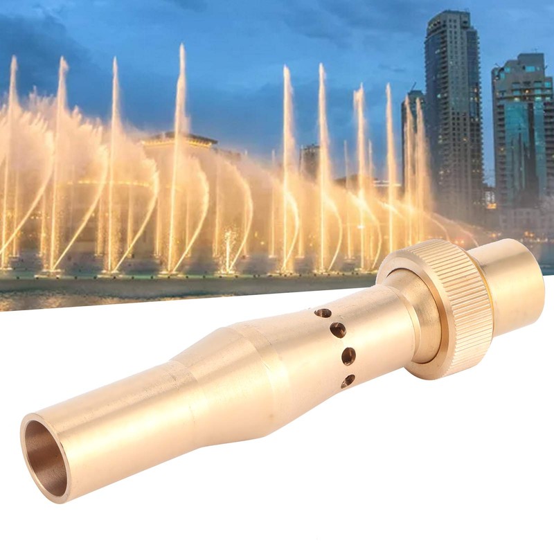 Female Thread Fountain Nozzle Brass Multihole Bubbling Sprinkler for Garden