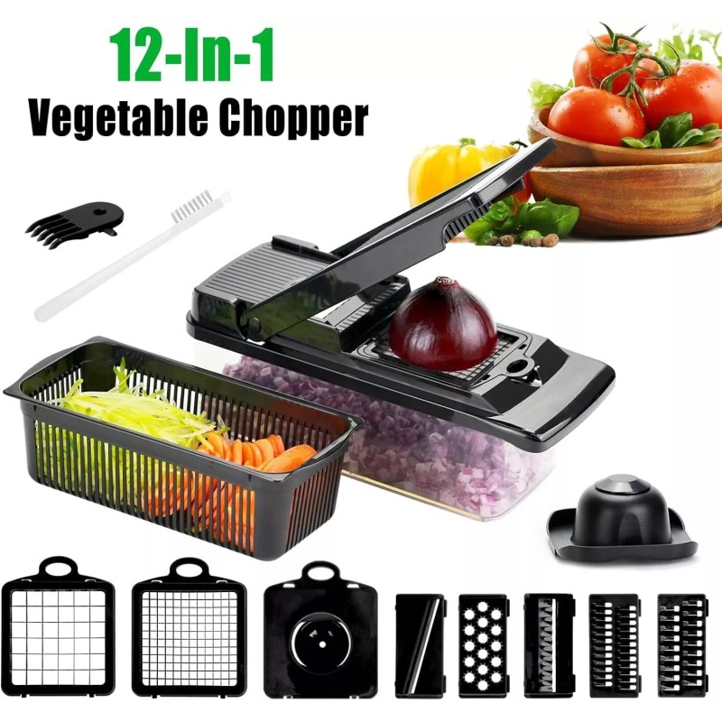 Kathsi Vegetable Chopper-Veggie Chopper/Slicer