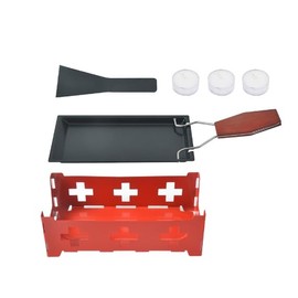 ChiiGe Mini Raclette Barbecue Set, Cheese Raclette, Cheese Melter, Cheese Wheel Plate Stove Set, Mini Cheese Wheel, for Cheese, Meat, and Vegetables, Kitchen tools