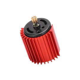 BRDI 2 Speed Gearbox 370 Brushed Motor, High Efficiency Metal Gear Reliable Metal RC Gearbox Brush Motor for WPLRC Car High Speed (Red)