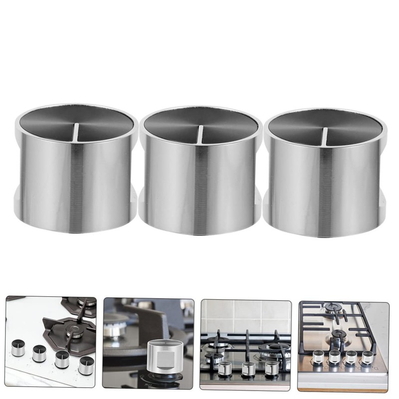 LIFKOME 3Pcs Gas Stove Knobs Replacement Control Knobs for Household