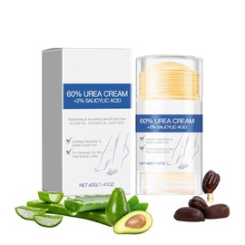 1PCS 60% Urea Foot Cream with 2% Salicylic Acid - Intensive Healing for Cracked Heels & Dry Skin - Gentle Exfoliation & Moisturizing Stick